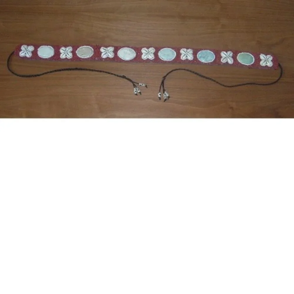 BELT Gorgeous Hand-woven Ocean Beach Inspired Beads, Shells, Stones S adjustable